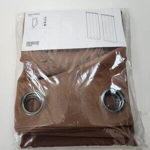 NEW Ikea Revlummer Brown Curtains 1 Pair (2 Panels) 55" x 84" 005.713.87 Solid X